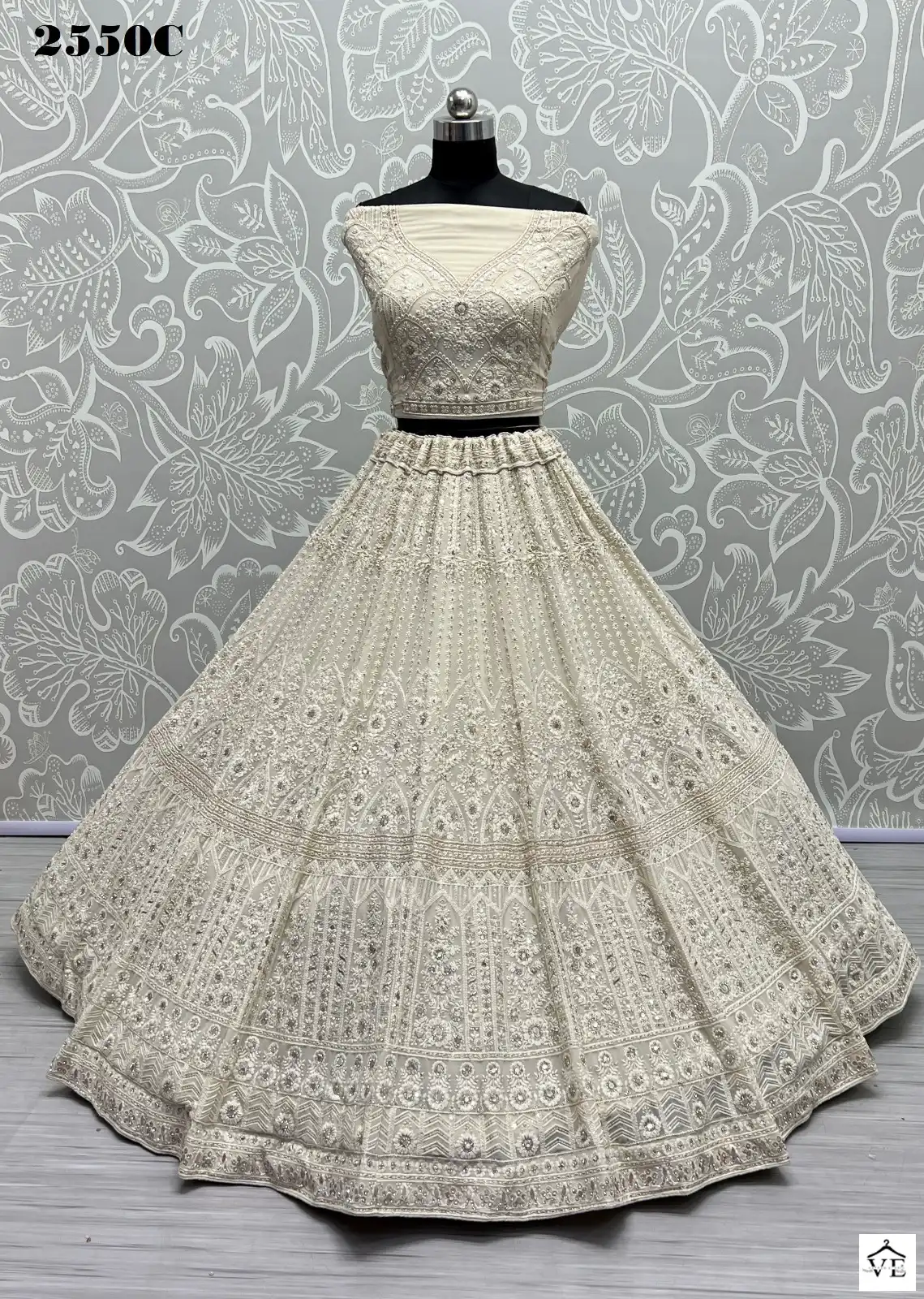 Anjani Art 2550 Heavy Net Wholesale Bridal Lehenga Catalog — Wholesale Lehenga, MPA wholesale from Surat - Gallery Image 6