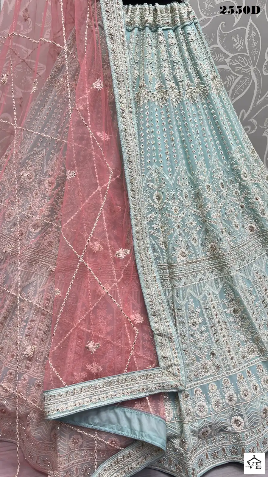 Anjani Art 2550 Heavy Net Wholesale Bridal Lehenga Catalog — Wholesale Lehenga, MPA wholesale from Surat - Gallery Image 10