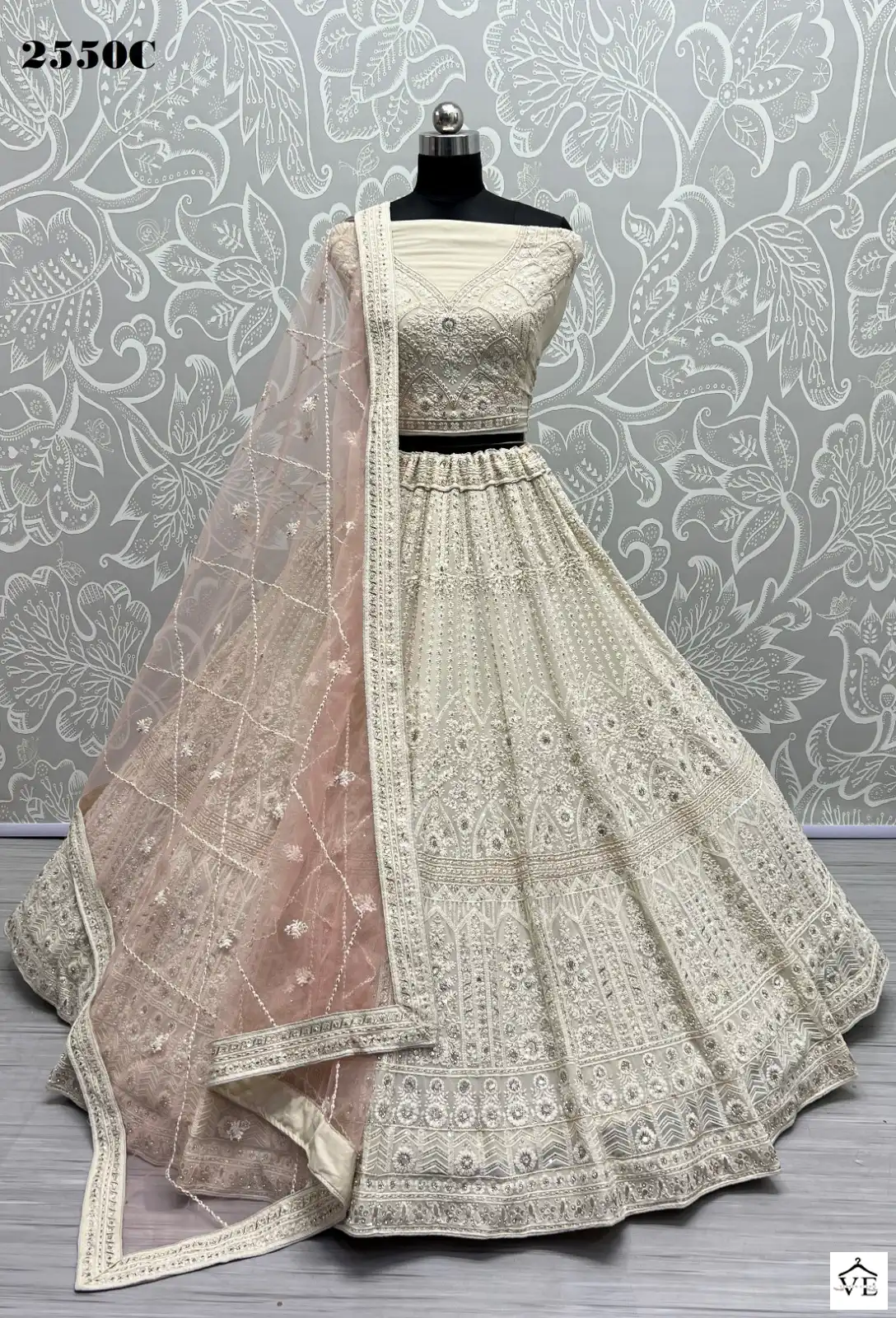 Anjani Art 2550 Heavy Net Wholesale Bridal Lehenga Catalog — Wholesale Lehenga, MPA wholesale from Surat - Gallery Image 11