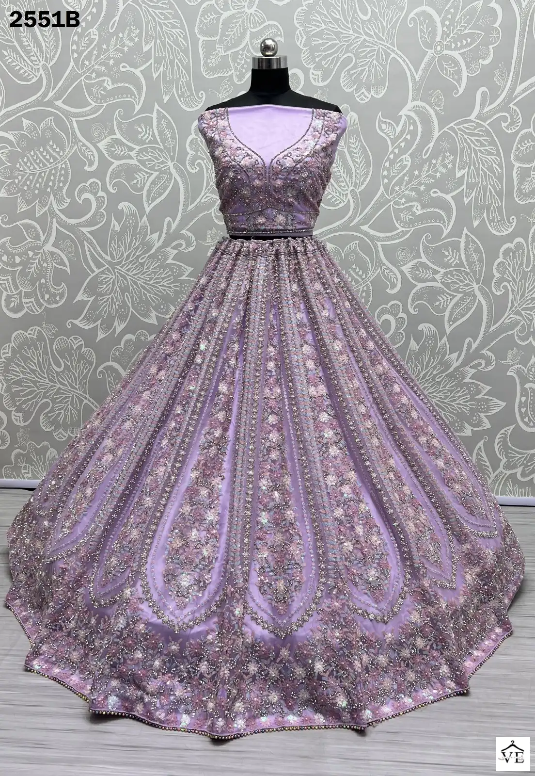 Anjani Art 2551 Heavy Net Wholesale Bridal Lehenga Catalog — Wholesale Lehenga, MPA wholesale from Surat - Gallery Image 6