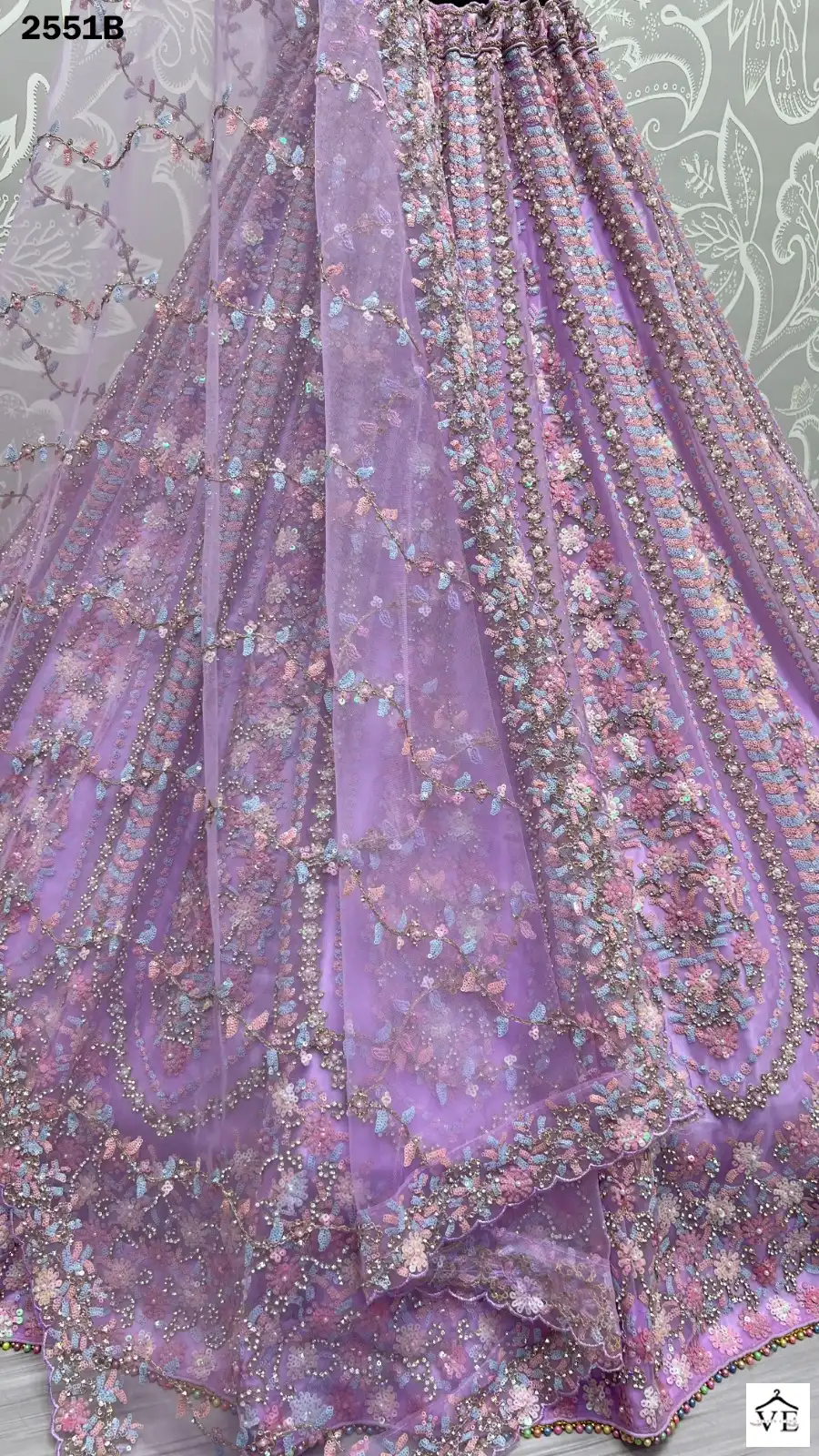 Anjani Art 2551 Heavy Net Wholesale Bridal Lehenga Catalog — Wholesale Lehenga, MPA wholesale from Surat - Gallery Image 8
