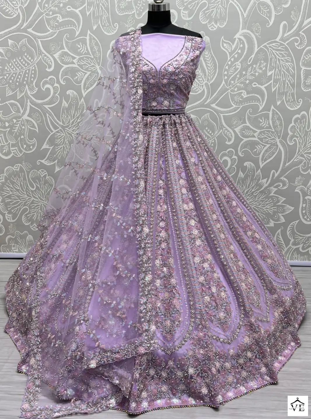 Anjani Art 2551 Heavy Net Wholesale Bridal Lehenga Catalog — Wholesale Lehenga, MPA wholesale from Surat — view 1