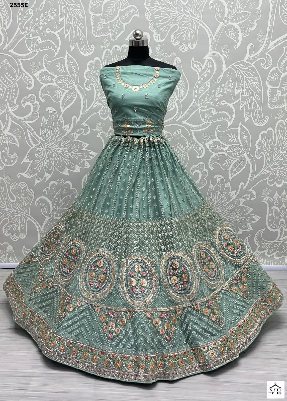 Anjani Art 2555 Heavy Net Wholesale Bridal Lehenga Catalog — Wholesale Lehenga, MPA wholesale from Surat - Gallery Image 6