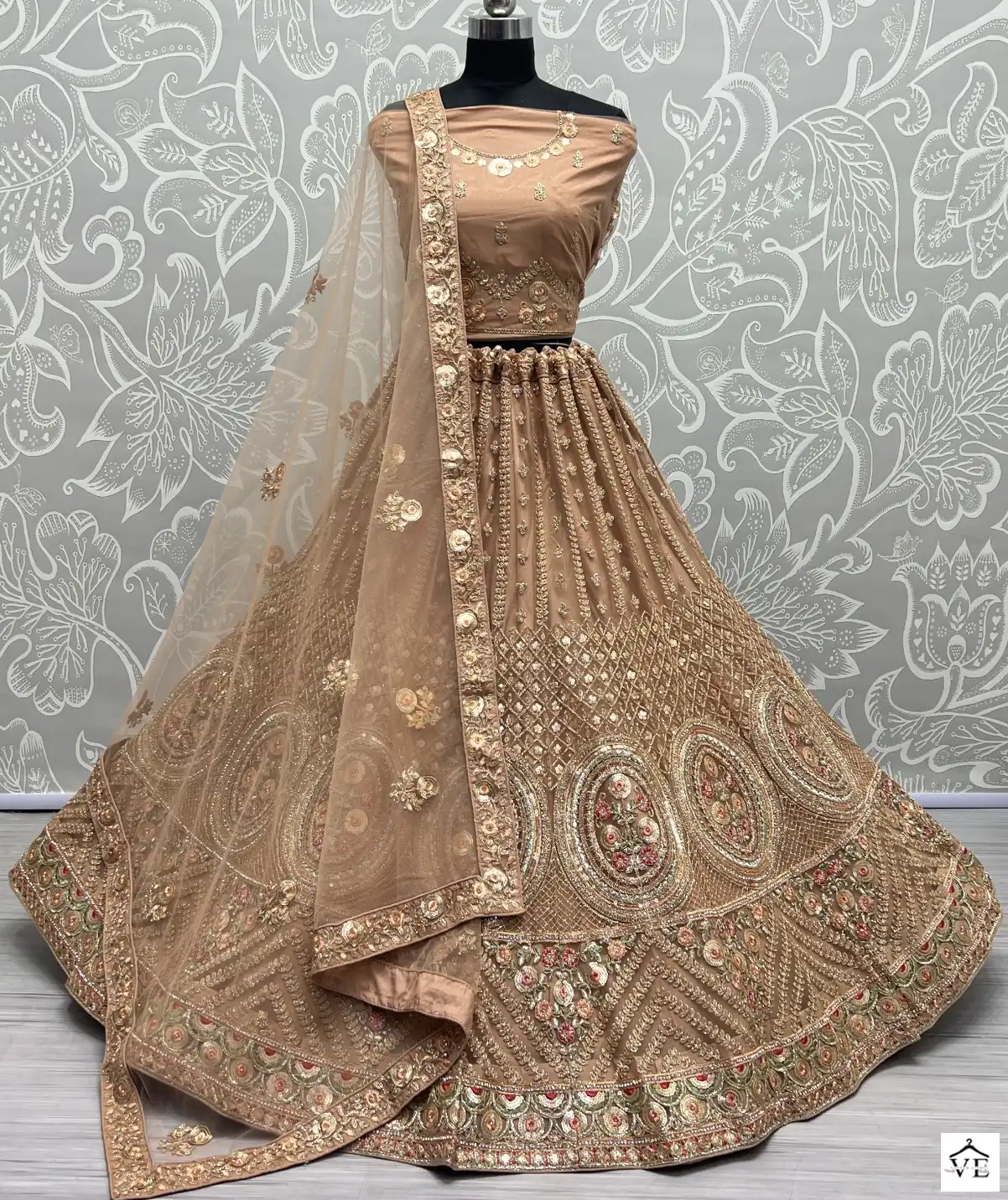 Anjani Art 2555 Heavy Net Wholesale Bridal Lehenga Catalog — Wholesale Lehenga, MPA wholesale from Surat — view 1