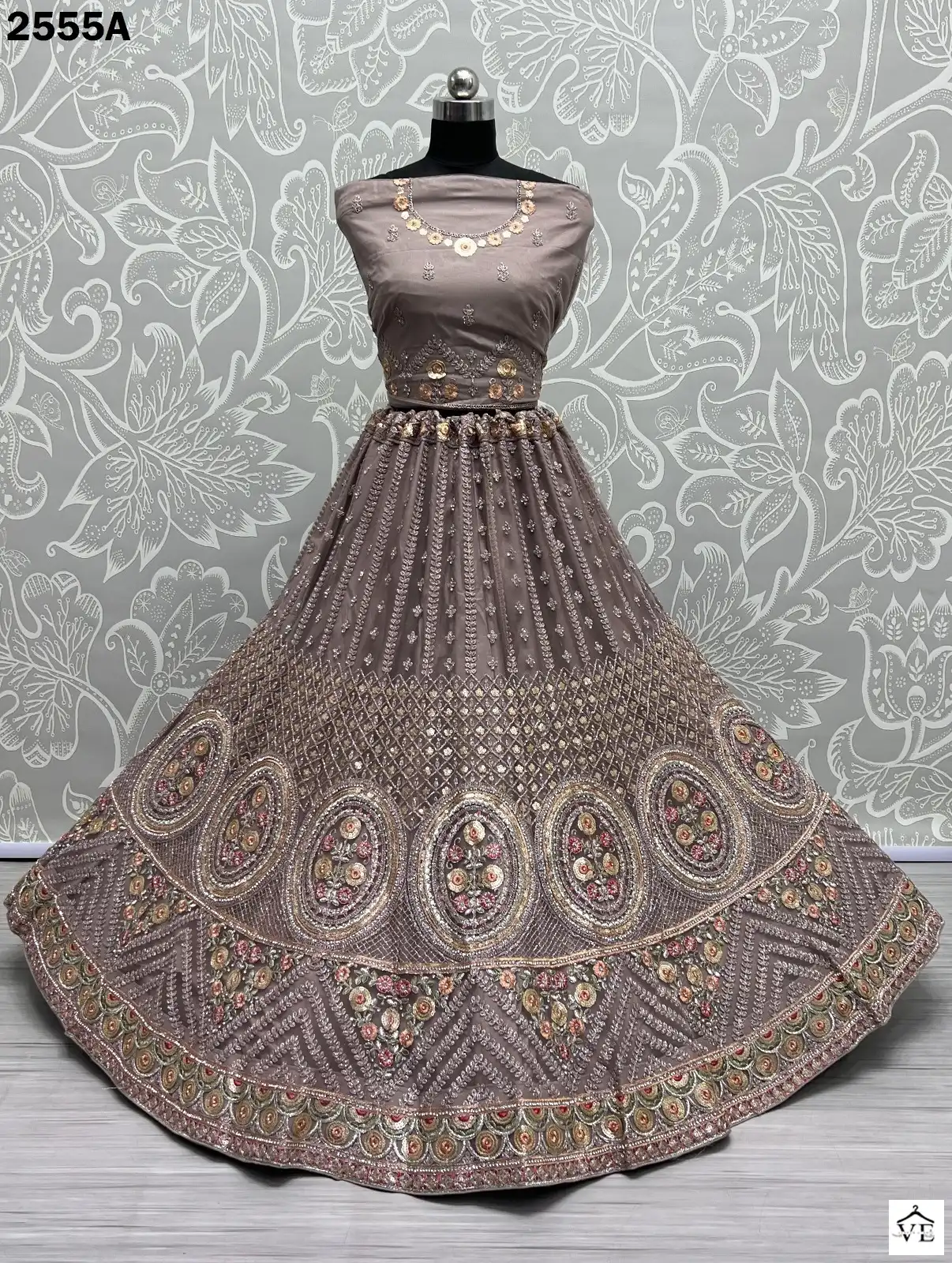 Anjani Art 2555 Heavy Net Wholesale Bridal Lehenga Catalog — Wholesale Lehenga, MPA wholesale from Surat - Gallery Image 9