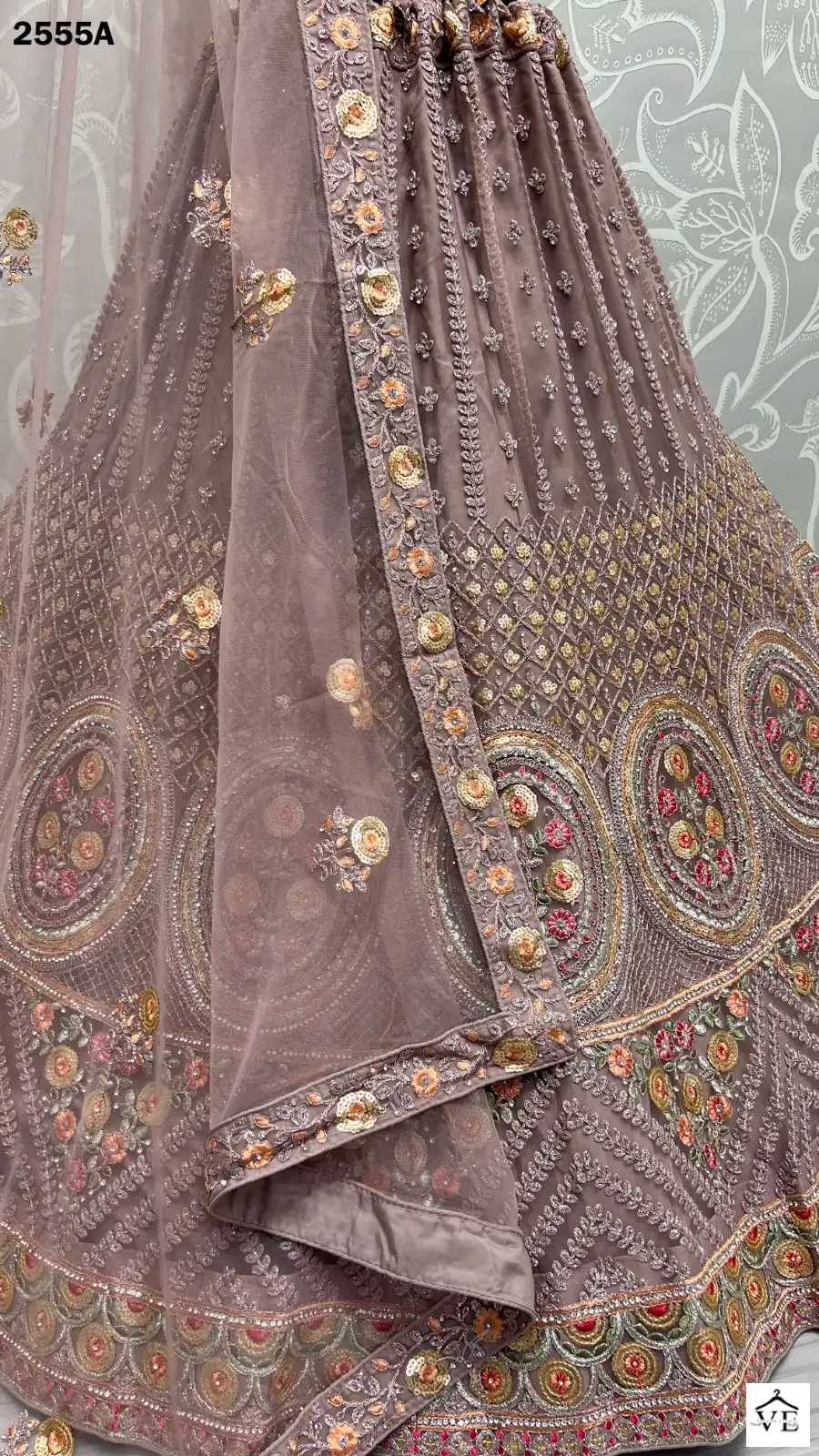 Anjani Art 2555 Heavy Net Wholesale Bridal Lehenga Catalog — Wholesale Lehenga, MPA wholesale from Surat - Gallery Image 10