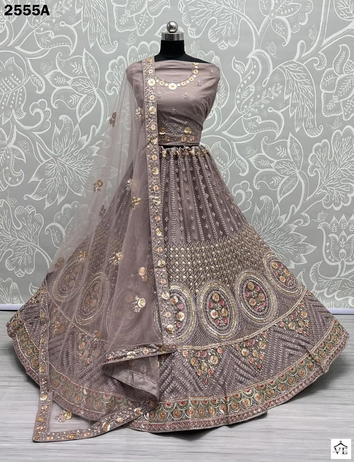 Anjani Art 2555 Heavy Net Wholesale Bridal Lehenga Catalog — Wholesale Lehenga, MPA wholesale from Surat - Gallery Image 11