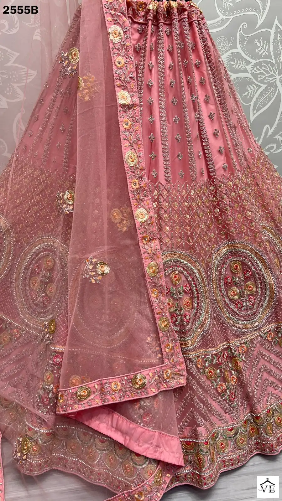 Anjani Art 2555 Heavy Net Wholesale Bridal Lehenga Catalog — Wholesale Lehenga, MPA wholesale from Surat - Gallery Image 14