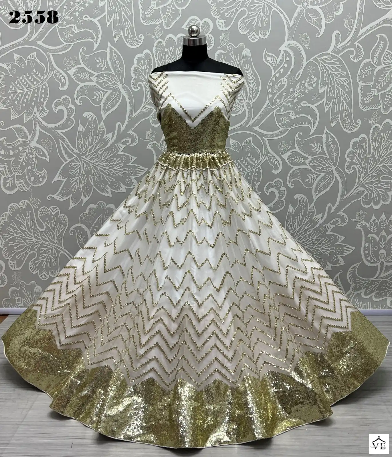 Anjani Art 2558 Heavy Net Wholesale Bridal Lehenga — Wholesale Lehenga, MPA wholesale from Surat — view 4