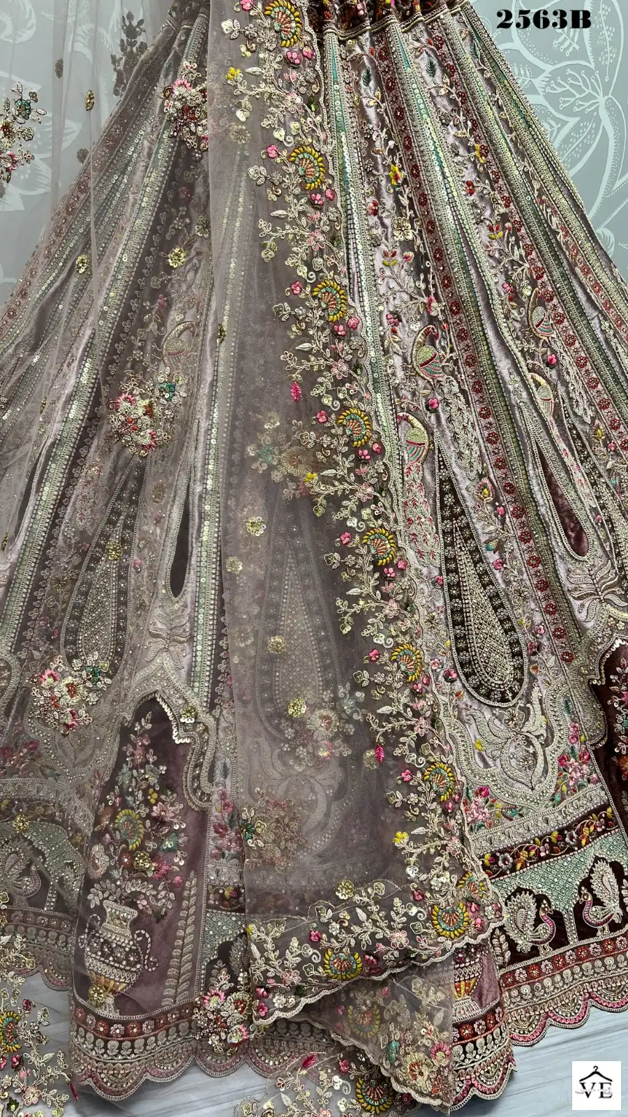 Anjani Art 2563 Velvet Wholesale Bridal Lehenga Choli Catalog — Wholesale Lehenga, MPA wholesale from Surat - Gallery Image 4
