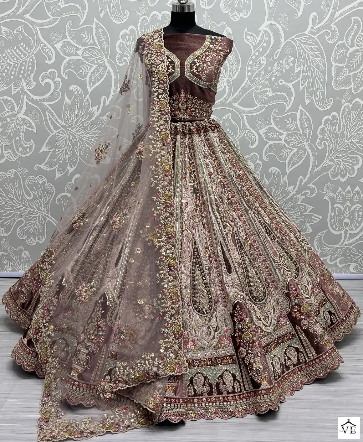 Anjani Art 2563 Velvet Wholesale Bridal Lehenga Choli Catalog — Wholesale Lehenga, MPA wholesale from Surat — view 1