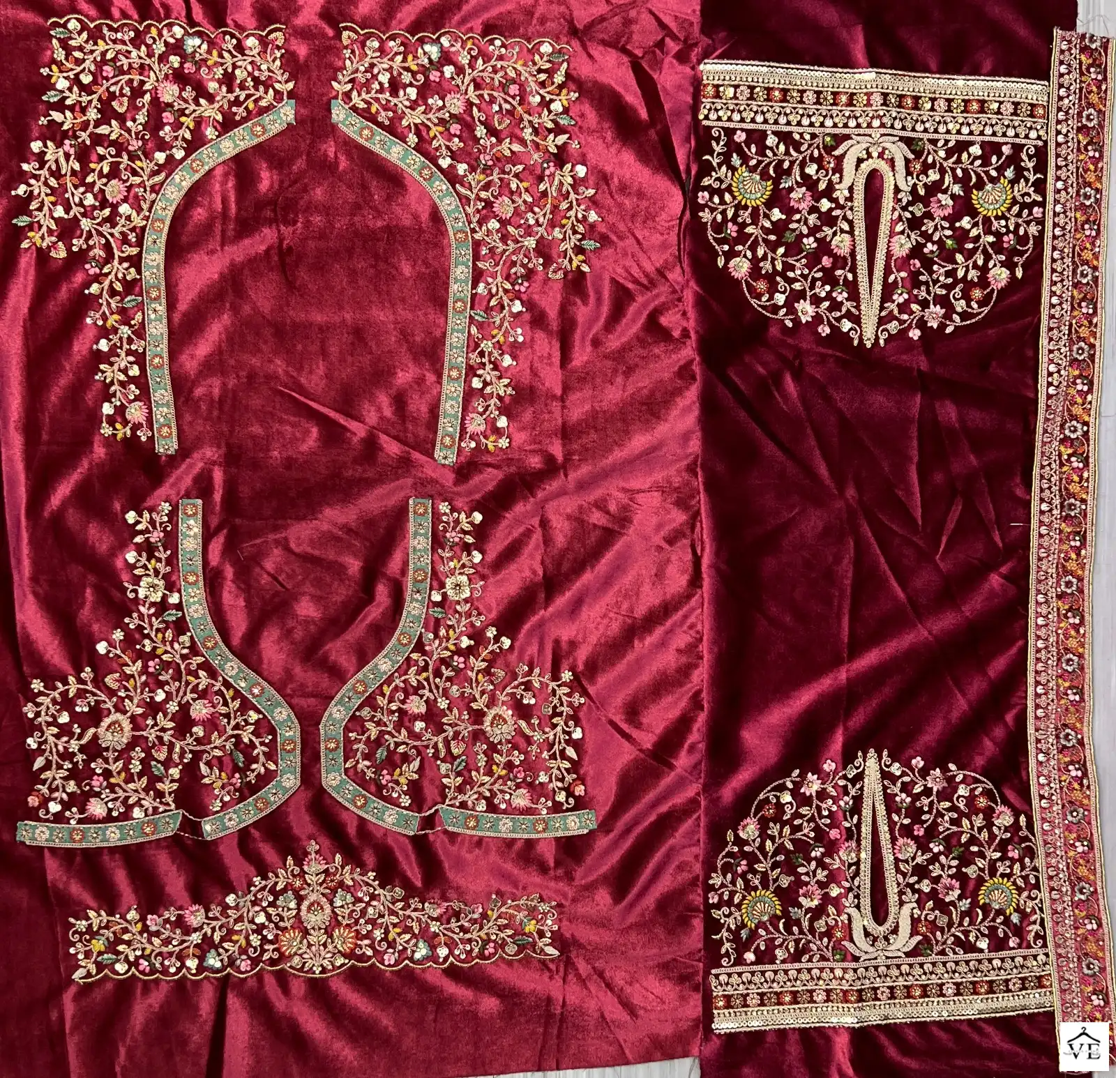Anjani Art 2563 Velvet Wholesale Bridal Lehenga Choli Catalog — Wholesale Lehenga, MPA wholesale from Surat - Gallery Image 8