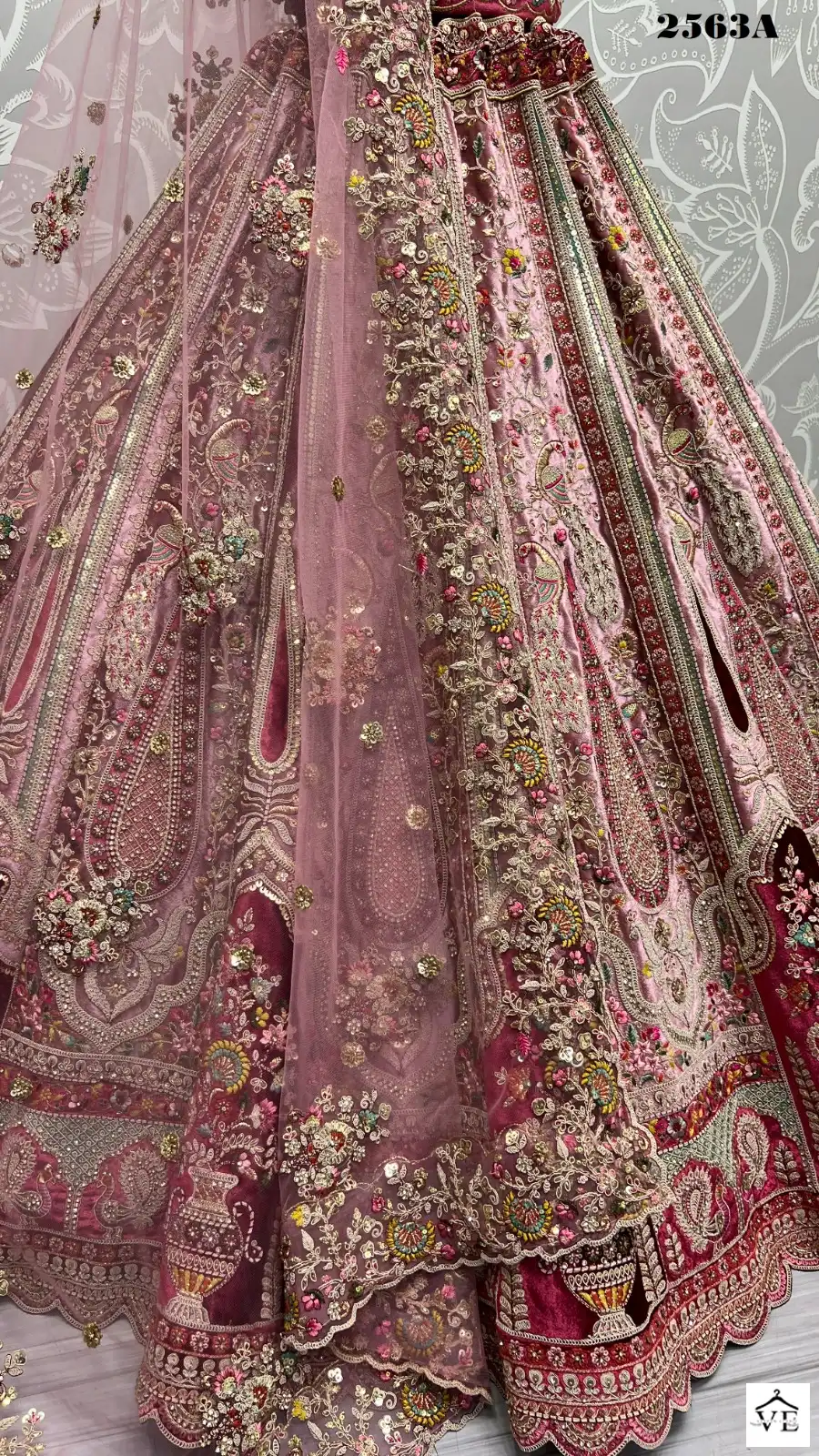 Anjani Art 2563 Velvet Wholesale Bridal Lehenga Choli Catalog — Wholesale Lehenga, MPA wholesale from Surat — view 9