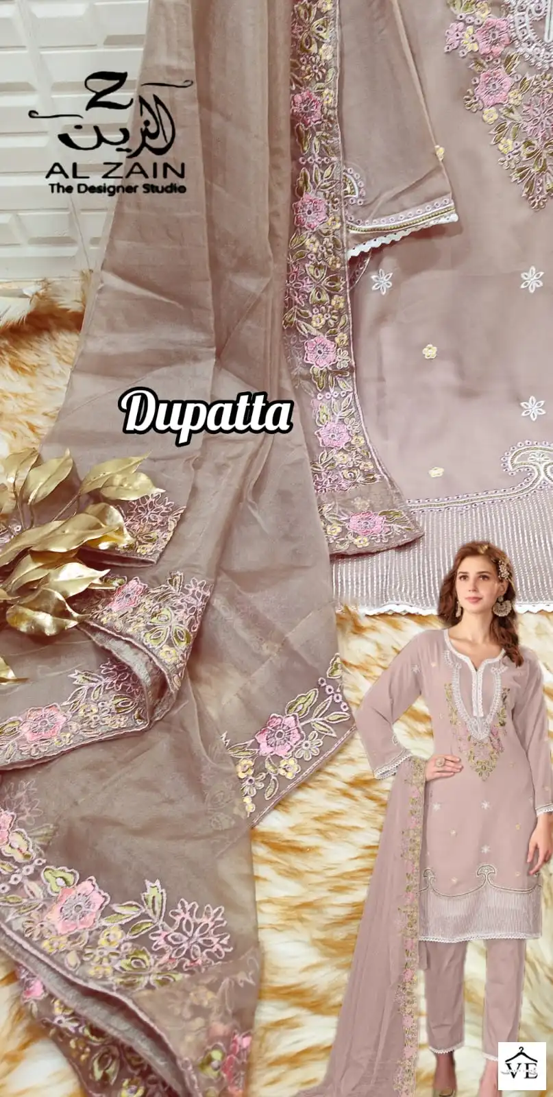 Al Zain D No 272720 Faux Georgette Wholesale Designer Pakistani Readymade Salwar Suit Catalog — Wholesale Salwar Suits, MPA wholesale from Surat — view 7