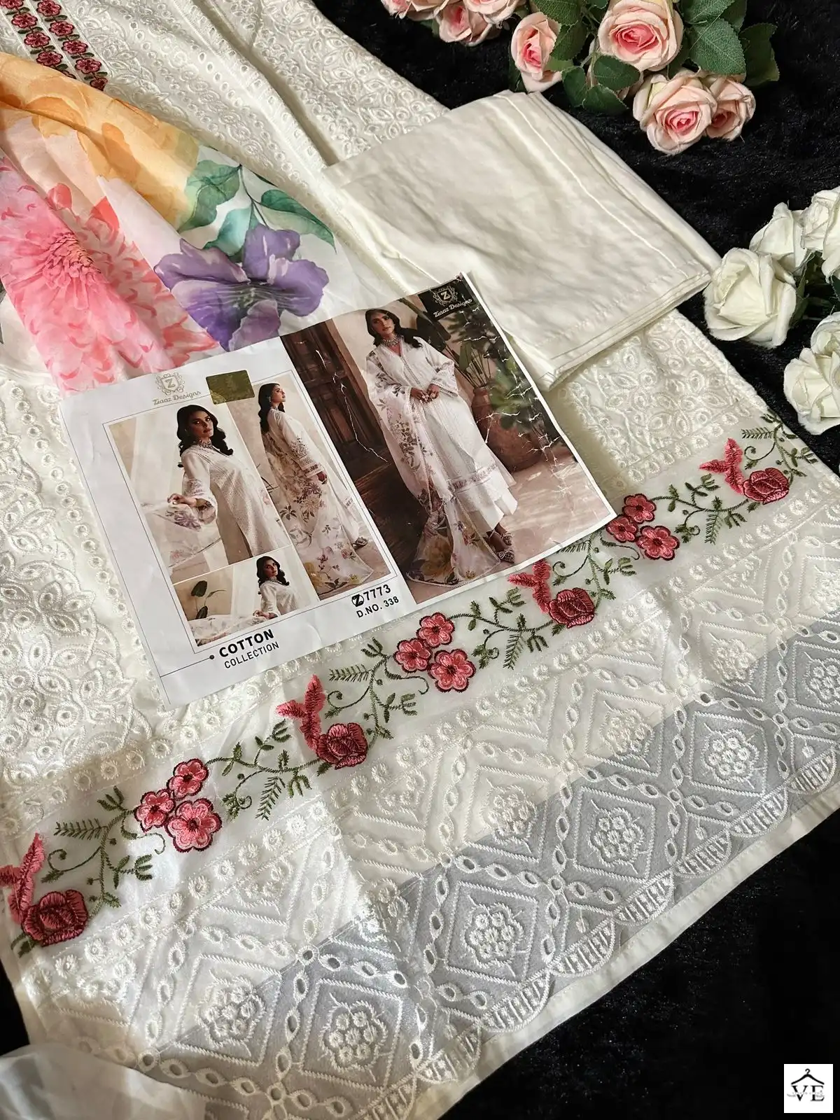 Ziaaz 338 Cotton Wholesale Pakistani Suit — Wholesale Salwar Suits, MPA wholesale from Surat - Gallery Image 5