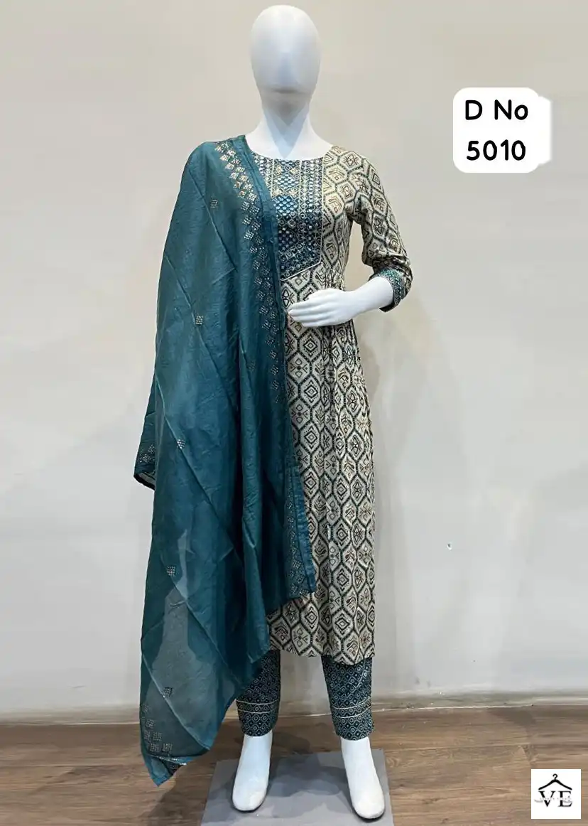 Colorx 5009 To 5010 Rayon Wholesale Readymade Suits Size Set Catalog — Wholesale Salwar Suits, MPA wholesale from Surat — view 1
