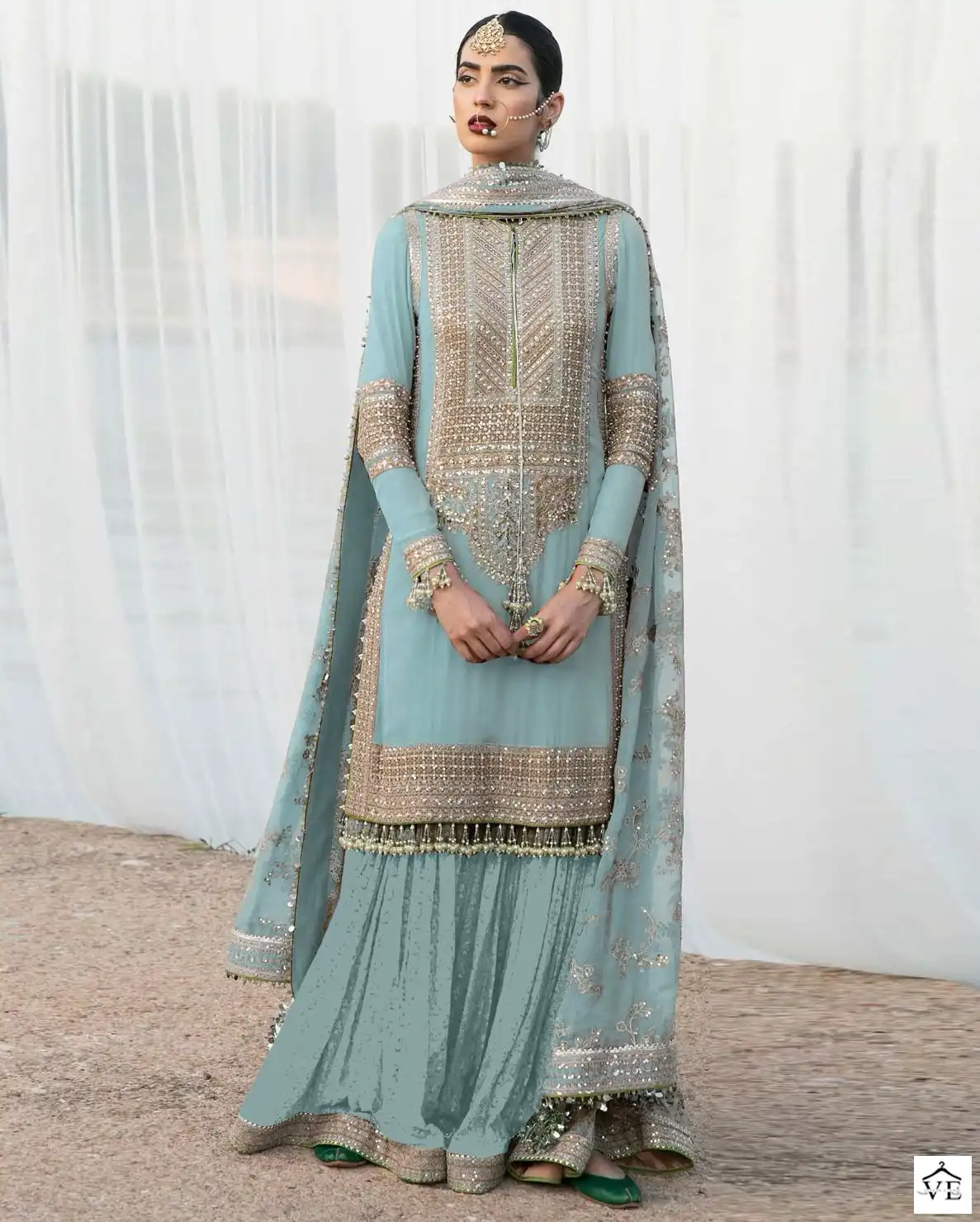 Fepic 5250 Georgette Wholesale Designer Pakistani Salwar Suit Catalog — Wholesale Salwar Suits, MPA wholesale from Surat — view 1