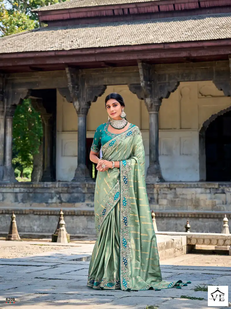 Tathastu 6201 To 6210 Fancy Wholesale Designer Saree Catalog — Wholesale Sarees, MPA wholesale from Surat - Gallery Image 9