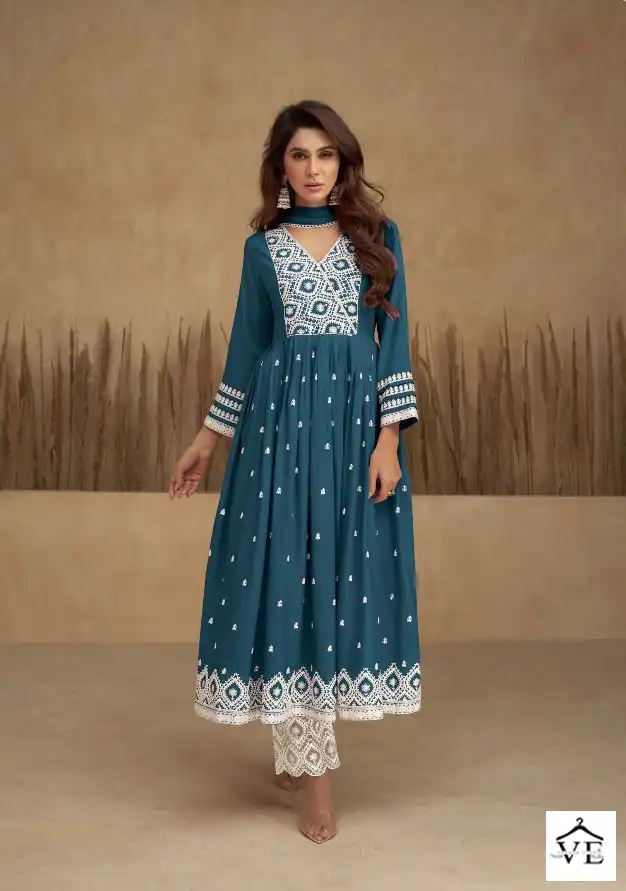 Vamika Aadhira Vol 5 Gold Pure Rayon Viscos Wholesale Designer Readymade Salwar Suit Catalog — Wholesale Salwar Suits, MPA wholesale from Surat — view 3