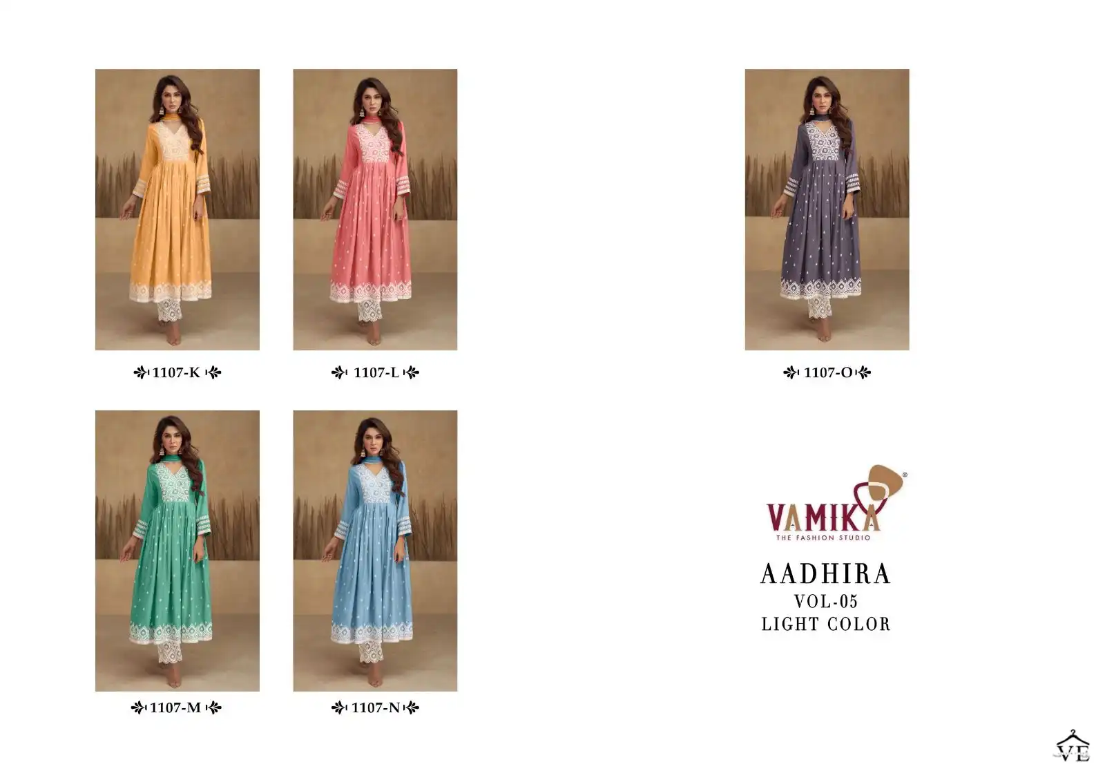 Vamika Aadhira Vol 5 Light Color Pure Rayon Viscos Wholesale Designer Readymade Salwar Suit Catalog — Wholesale Salwar Suits, MPA wholesale from Surat — view 6