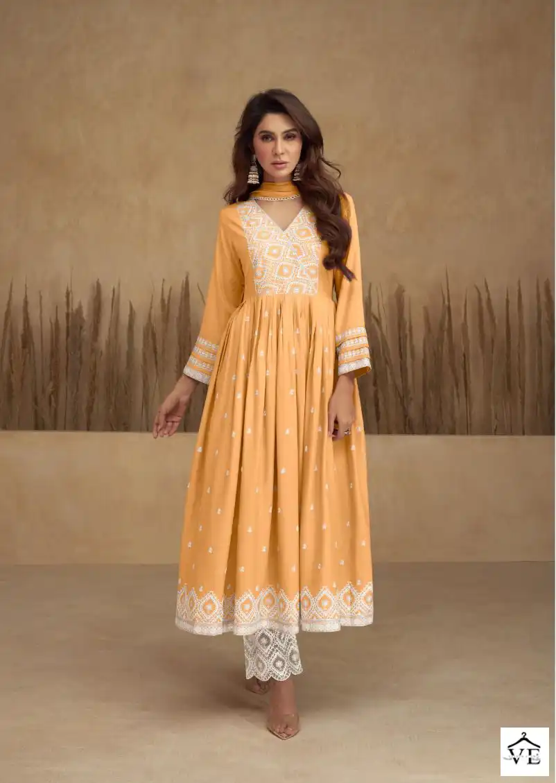Vamika Aadhira Vol 5 Light Color Pure Rayon Viscos Wholesale Designer Readymade Salwar Suit Catalog — Wholesale Salwar Suits, MPA wholesale from Surat - Gallery Image 3