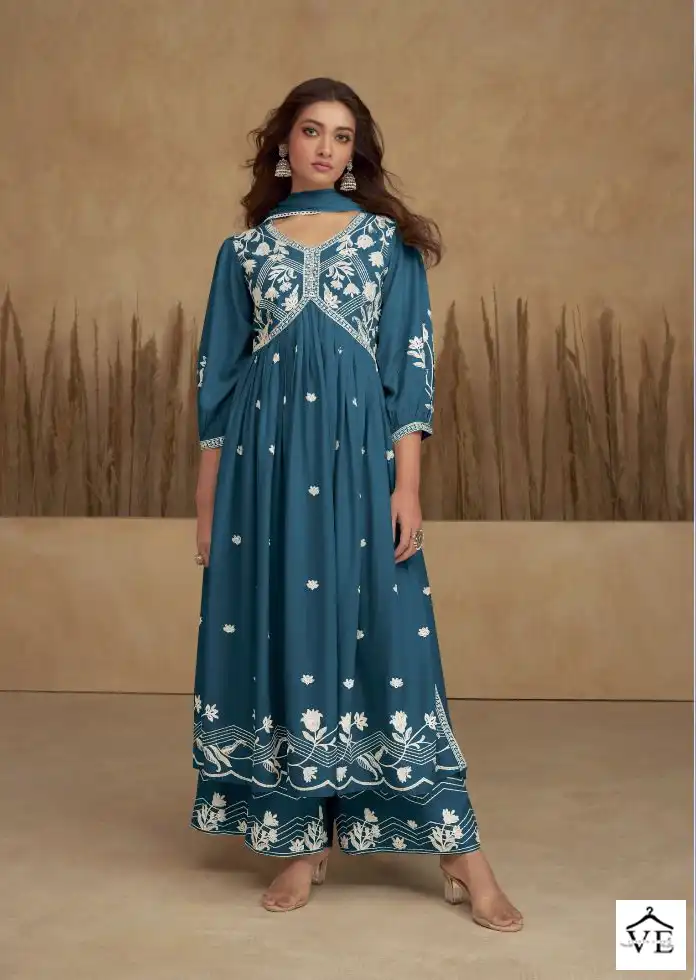 Vamika Aadhira Vol 6 Silver Pure Rayon Viscose Wholesale Designer Readymade Salwar Suit Catalog — Wholesale Salwar Suits, MPA wholesale from Surat - Gallery Image 5