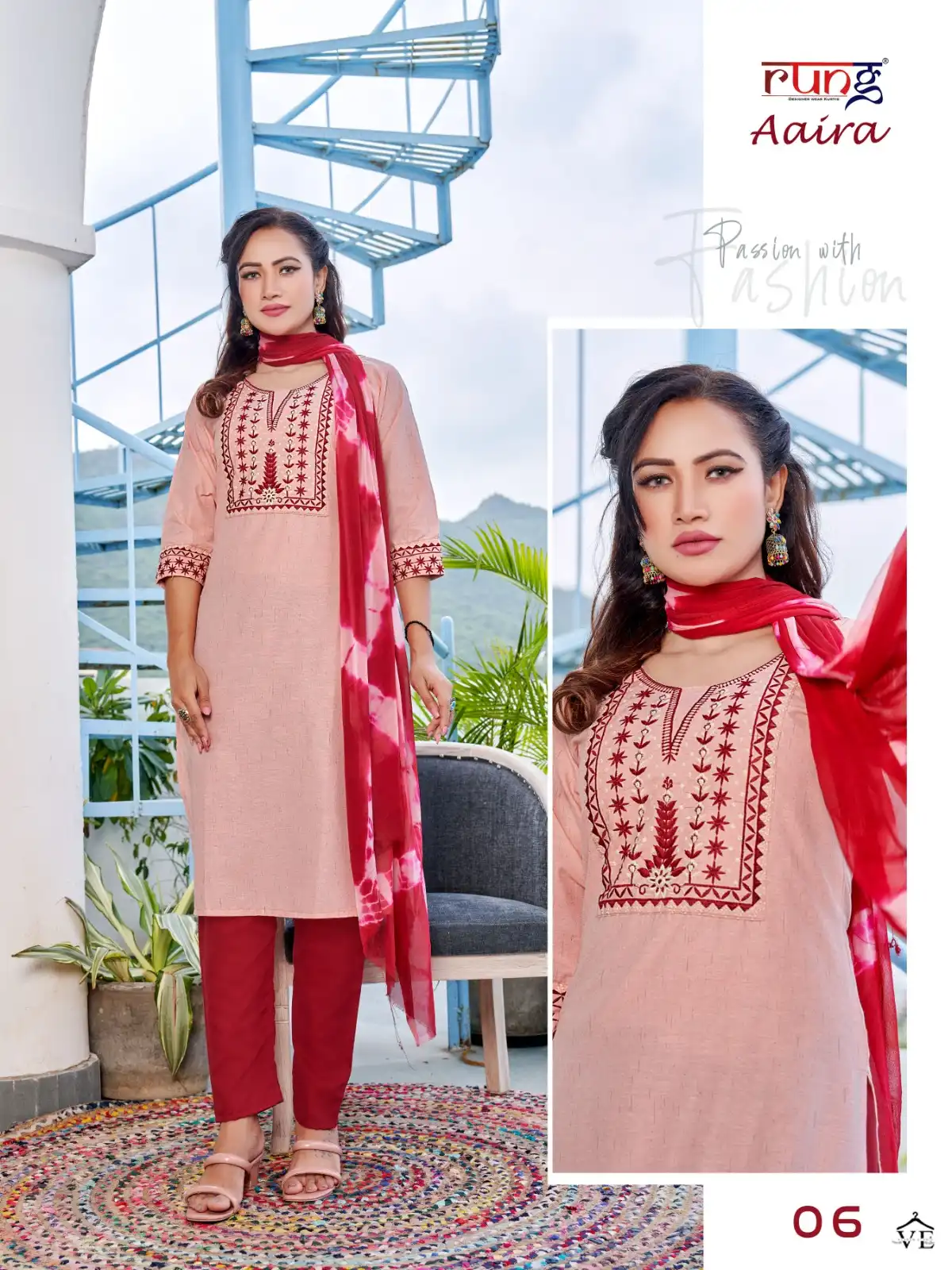 Rung Aaira Heavy Banglore Cotton Wholesale Readymade Salwar Suit Catalog — Wholesale Salwar Suits, MPA wholesale from Surat — view 2