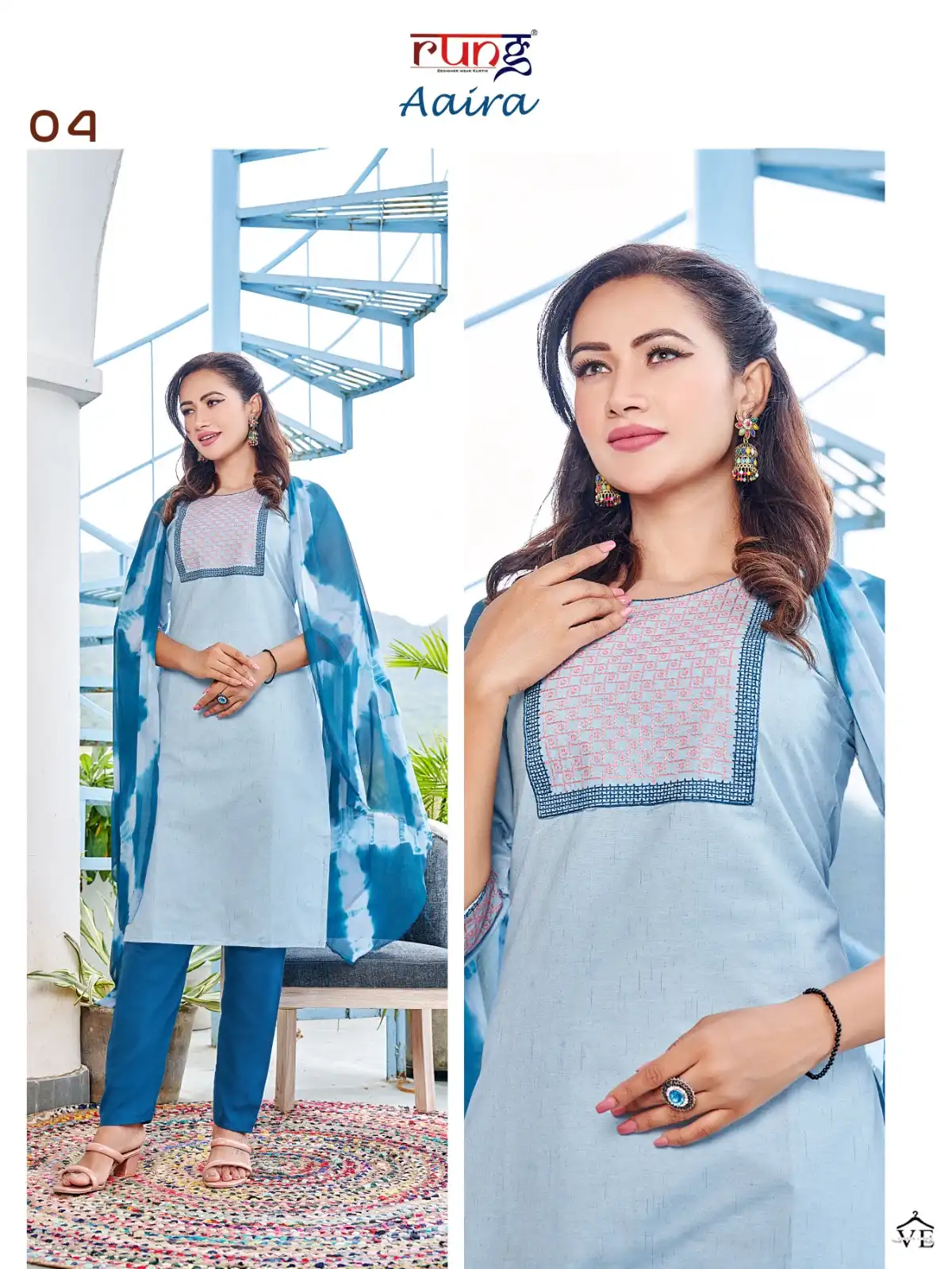 Rung Aaira Heavy Banglore Cotton Wholesale Readymade Salwar Suit Catalog — Wholesale Salwar Suits, MPA wholesale from Surat — view 3