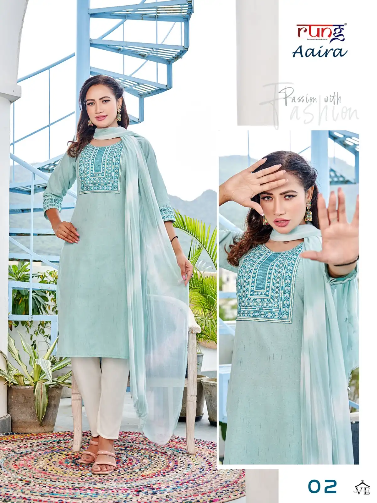 Rung Aaira Heavy Banglore Cotton Wholesale Readymade Salwar Suit Catalog — Wholesale Salwar Suits, MPA wholesale from Surat — view 6