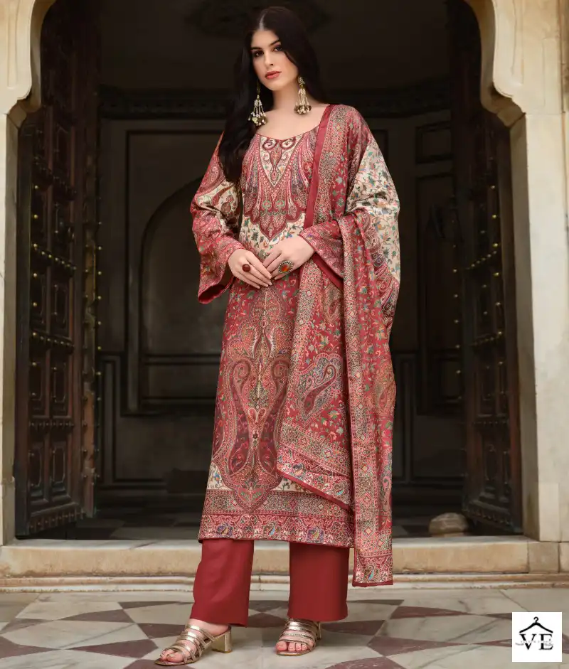 Fida Aakrash Pashmina Wholesale Digital Print Winter Wear Salwar Suit Catalog — Wholesale Salwar Suits, MPA wholesale from Surat — view 1