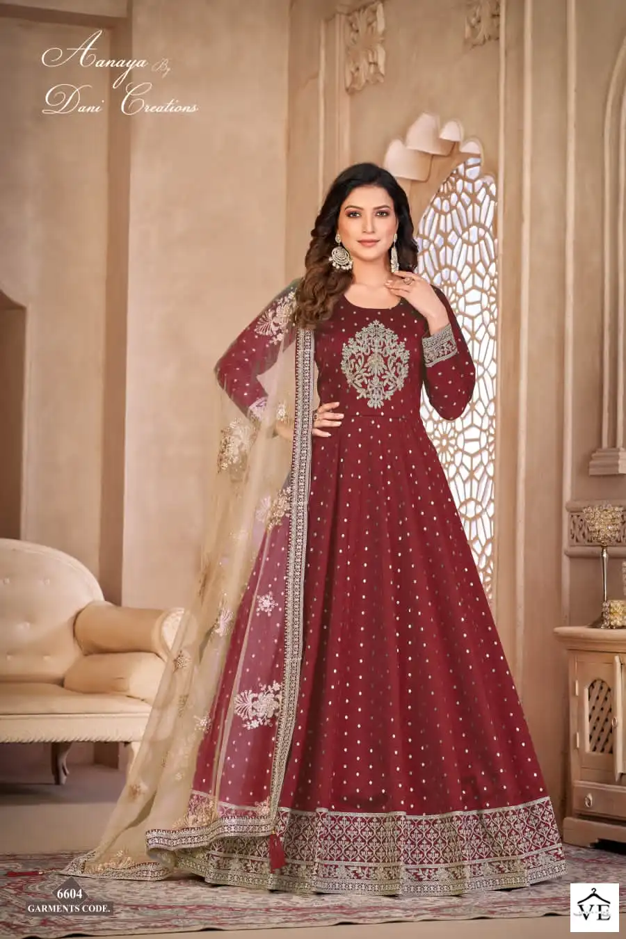 Aanaya Vol 166 Tatefa Butti Wholesale Anarkali Salwar Suit Catalog — Wholesale Salwar Suits, MPA wholesale from Surat — view 2