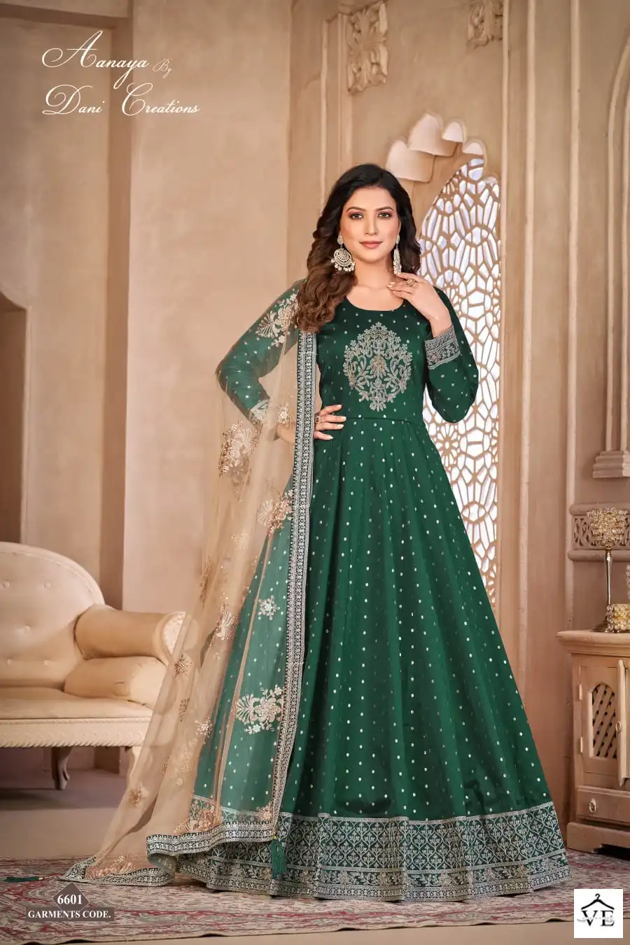 Aanaya Vol 166 Tatefa Butti Wholesale Anarkali Salwar Suit Catalog — Wholesale Salwar Suits, MPA wholesale from Surat — view 3