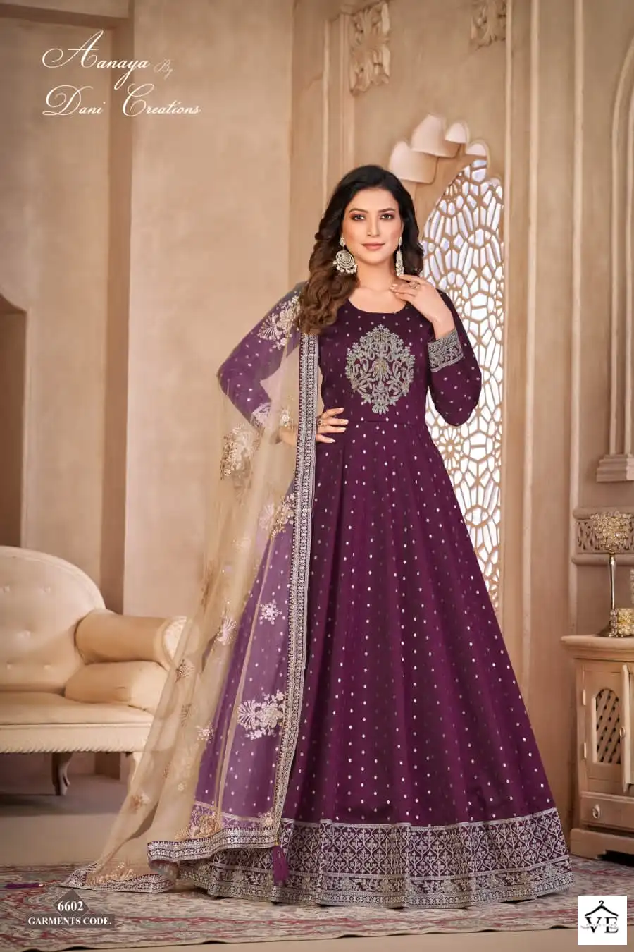 Aanaya Vol 166 Tatefa Butti Wholesale Anarkali Salwar Suit Catalog — Wholesale Salwar Suits, MPA wholesale from Surat — view 4