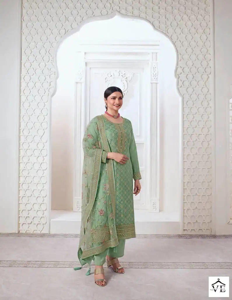 Vinay Fashion Aarzoo Vol 3 Dola Jacquard Wholesale Designer Salwar Suit Catalog — Wholesale Salwar Suits, MPA wholesale from Surat - Gallery Image 5
