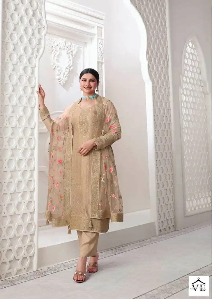 Vinay Fashion Aarzoo Vol 3 Dola Jacquard Wholesale Designer Salwar Suit Catalog — Wholesale Salwar Suits, MPA wholesale from Surat - Gallery Image 6