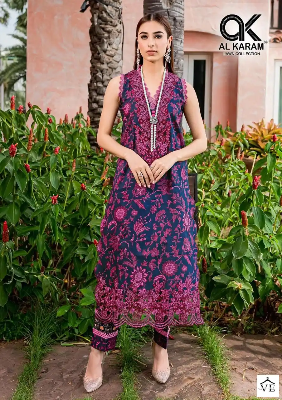 Al Karam Adans Libas Exclusive Collection Cotton Wholesale Pakistani Salwar Suit Catalog — Wholesale Salwar Suits, Alkaram wholesale from Surat - Gallery Image 9