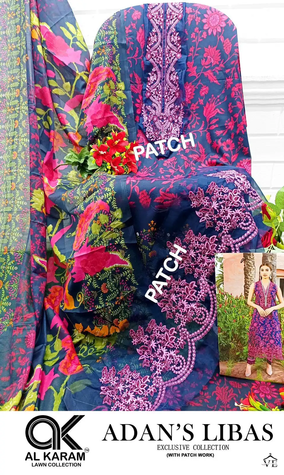 Al Karam Adans Libas Exclusive Collection Cotton Wholesale Pakistani Salwar Suit Catalog — Wholesale Salwar Suits, Alkaram wholesale from Surat - Gallery Image 10