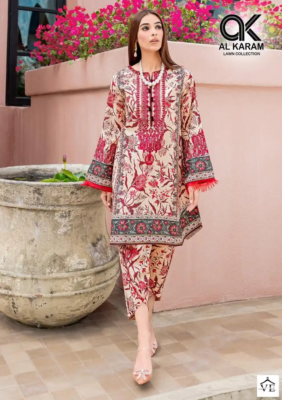 Al Karam Adans Libas Exclusive Collection Cotton Wholesale Pakistani Salwar Suit Catalog — Wholesale Salwar Suits, Alkaram wholesale from Surat - Gallery Image 7