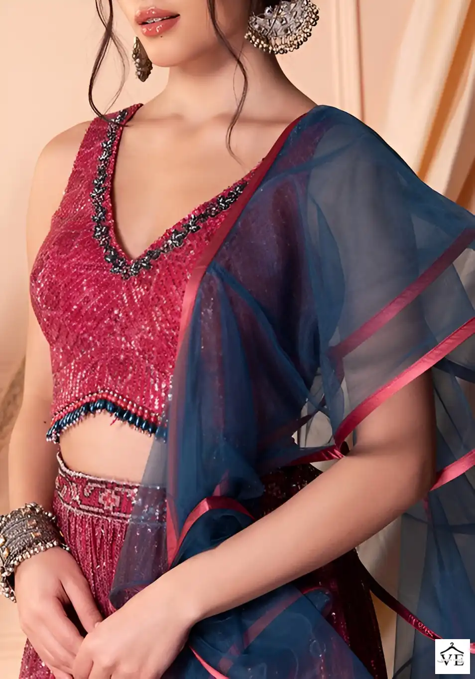 Arya ADNC128 Soft Net Wholesale Readymade Lehenga Choli — Wholesale Lehenga, MPA wholesale from Surat — view 3