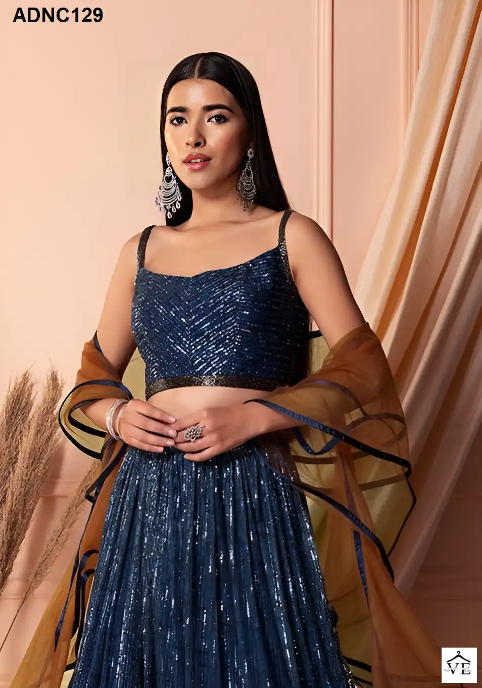 Arya Designs Adnc129 Soft Net Wholesale Lehenga Catalog — Wholesale Lehenga, MPA wholesale from Surat — view 5