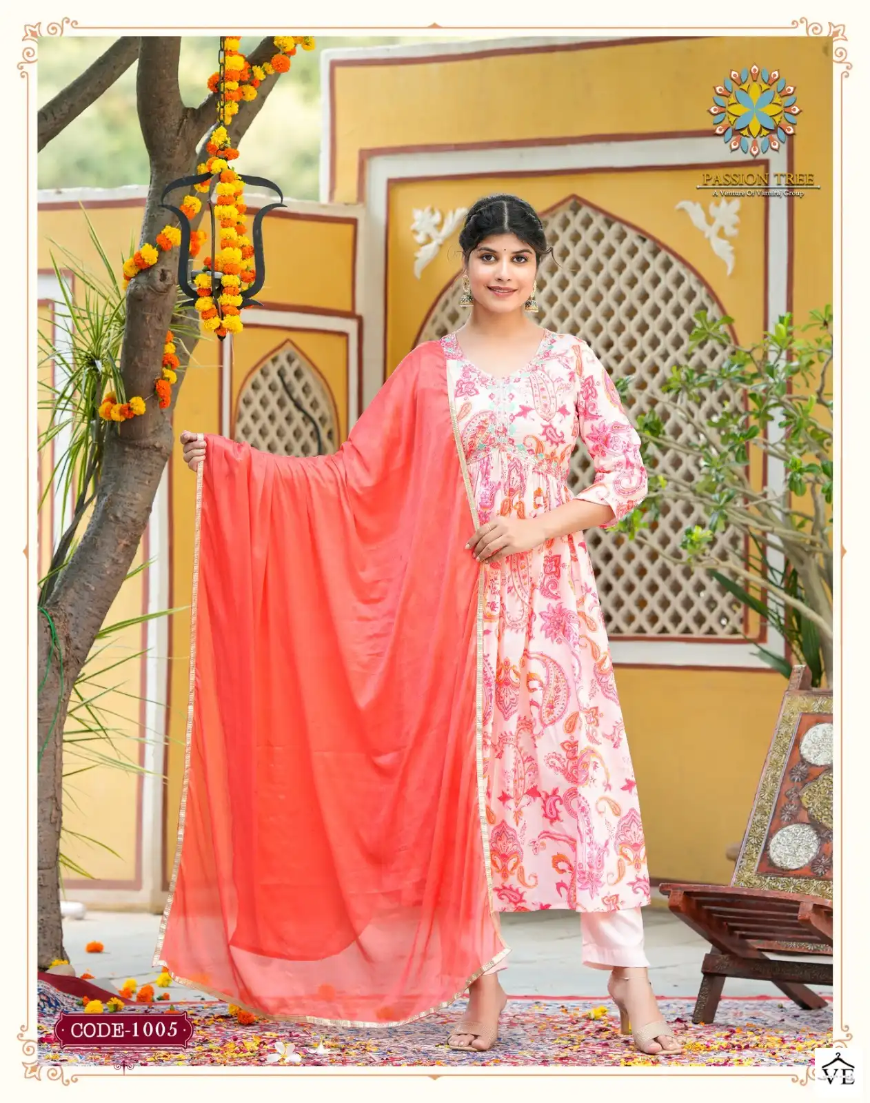 Passion Tree Adwika Vol 1 Heavy Muslin Wholesale Readymade Suits Catalog — Wholesale Salwar Suits, MPA wholesale from Surat - Gallery Image 7