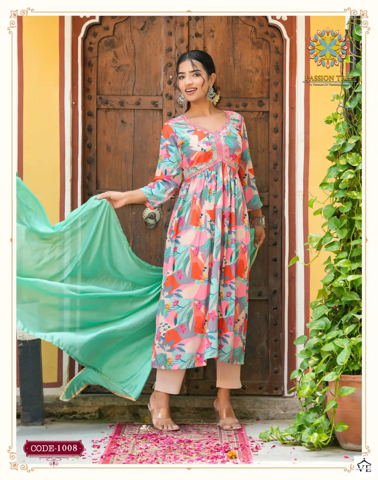 Passion Tree Adwika Vol 1 Heavy Muslin Wholesale Readymade Suits Catalog — Wholesale Salwar Suits, MPA wholesale from Surat - Gallery Image 3