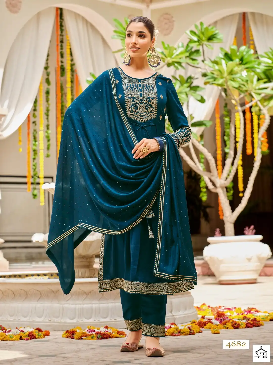 Rangoon Aishwariya Premium Silk Wholesale Designer Readymade Salwar Suit Catalog — Wholesale Salwar Suits, Rangoon wholesale from Surat - Gallery Image 2