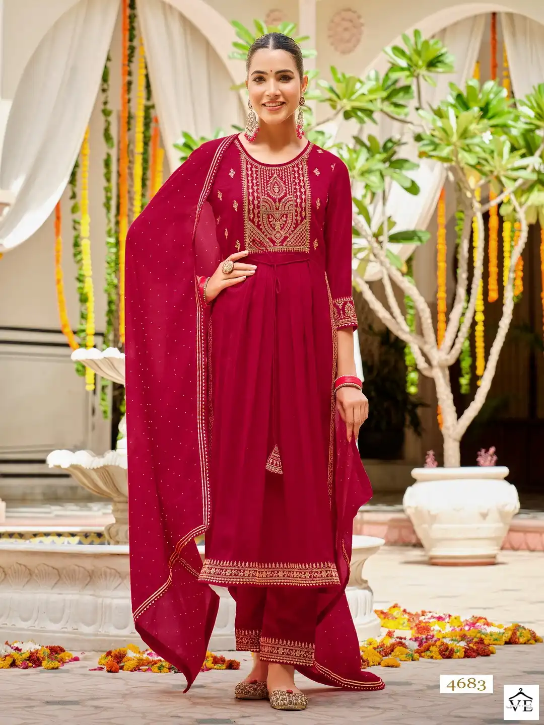 Rangoon Aishwariya Premium Silk Wholesale Designer Readymade Salwar Suit Catalog — Wholesale Salwar Suits, Rangoon wholesale from Surat - Gallery Image 3
