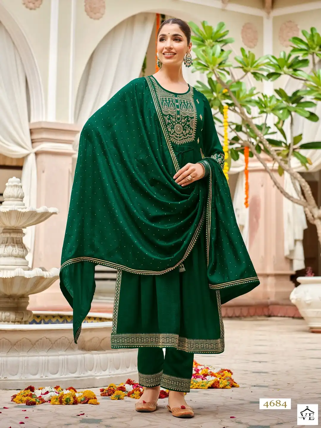 Rangoon Aishwariya Premium Silk Wholesale Designer Readymade Salwar Suit Catalog — Wholesale Salwar Suits, Rangoon wholesale from Surat - Gallery Image 5