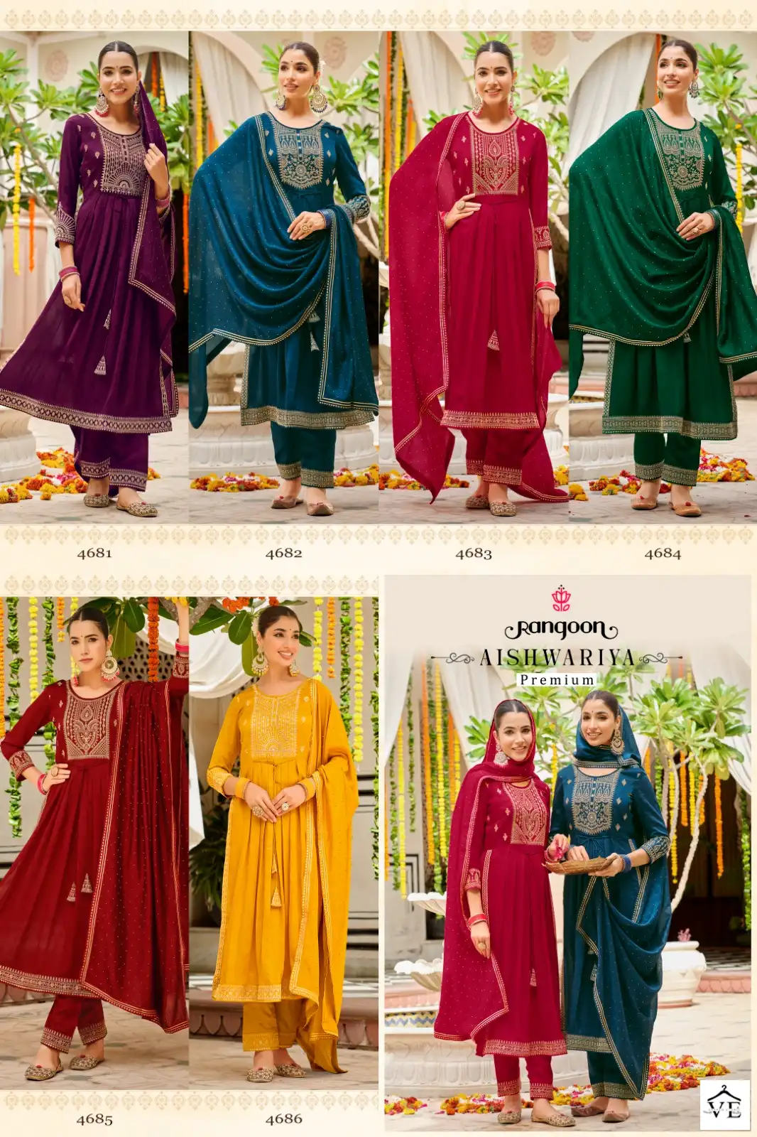 Rangoon Aishwariya Premium Silk Wholesale Designer Readymade Salwar Suit Catalog — Wholesale Salwar Suits, Rangoon wholesale from Surat — view 7