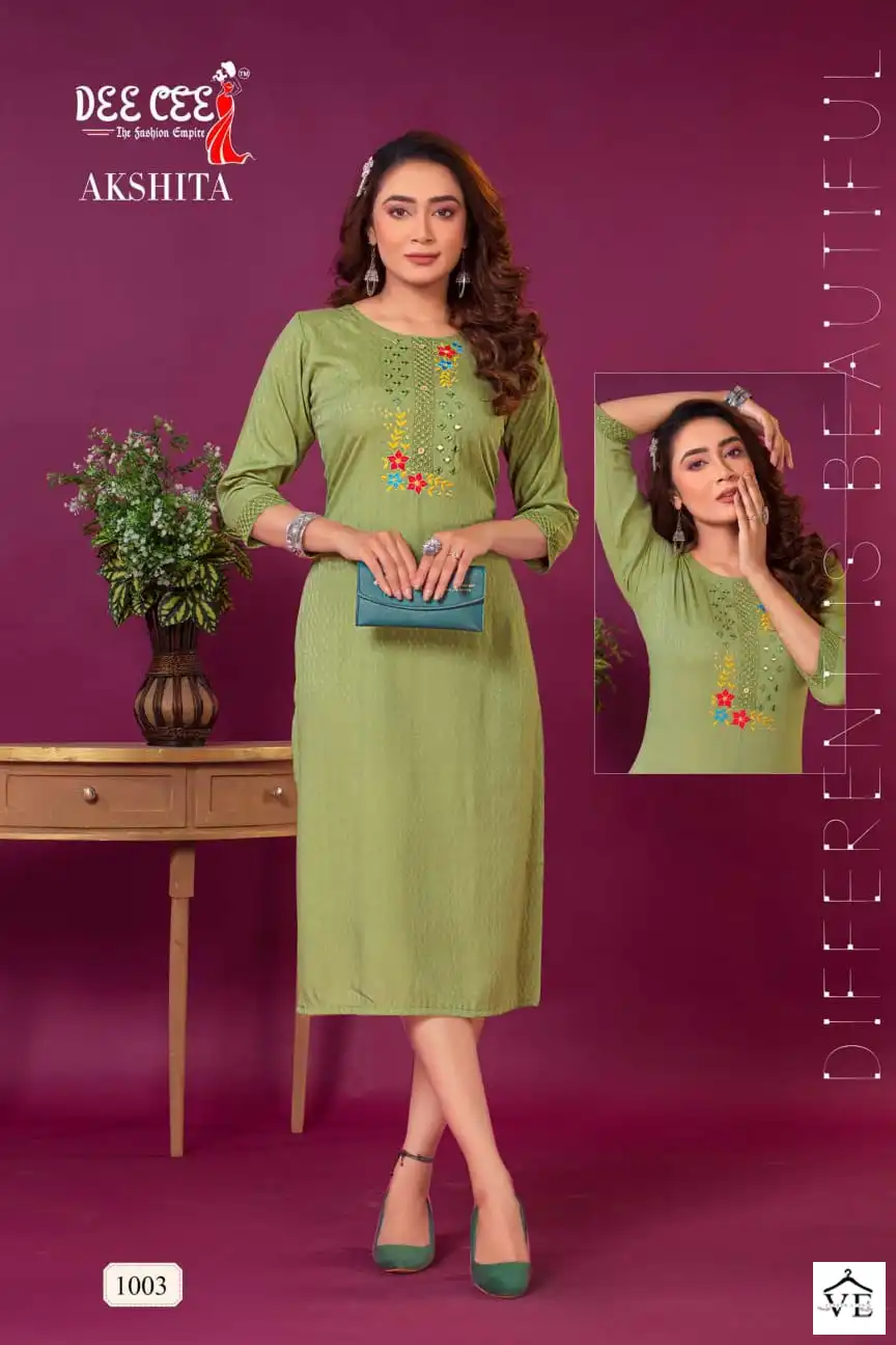 Deecee Akshita Fancy Doby Wholesale Fancy Kurtis Catalog — Wholesale Kurtis, MPA wholesale from Surat - Gallery Image 5