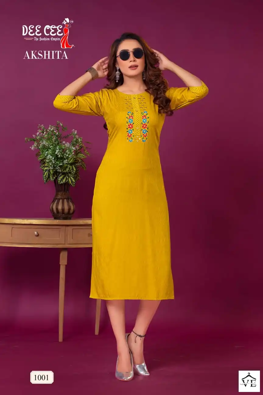Deecee Akshita Fancy Doby Wholesale Fancy Kurtis Catalog — Wholesale Kurtis, MPA wholesale from Surat - Gallery Image 6
