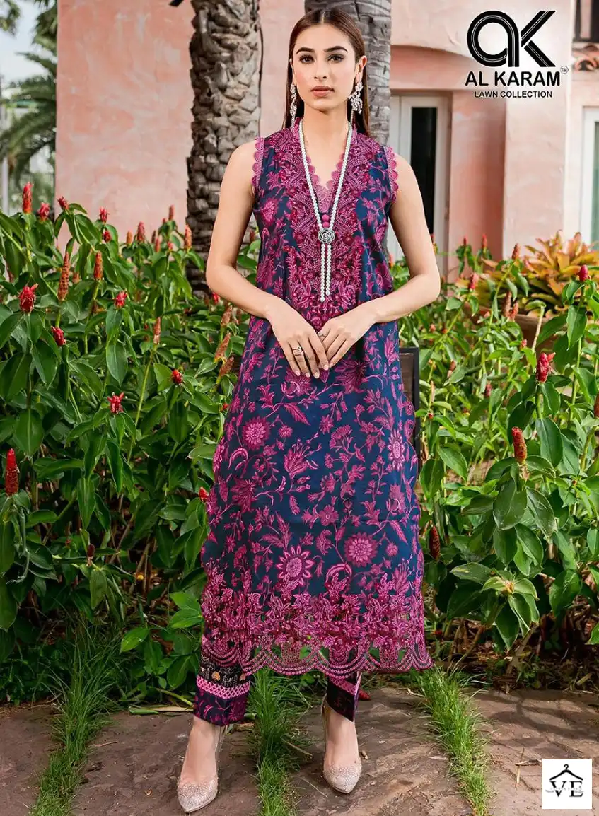 Al Karam Adan’S Libas Cotton Wholesale Pakistani Salwar Suit Catalog — Wholesale Salwar Suits, Alkaram wholesale from Surat — view 1