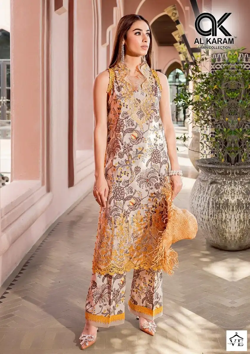 Al Karam Adan’S Libas Cotton Wholesale Pakistani Salwar Suit Catalog — Wholesale Salwar Suits, Alkaram wholesale from Surat - Gallery Image 5